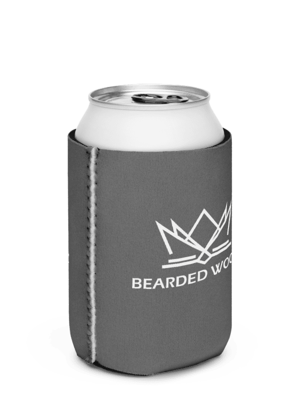 Coozie Can Cooler (Design: Bearded Woodz) Grey product image (2)