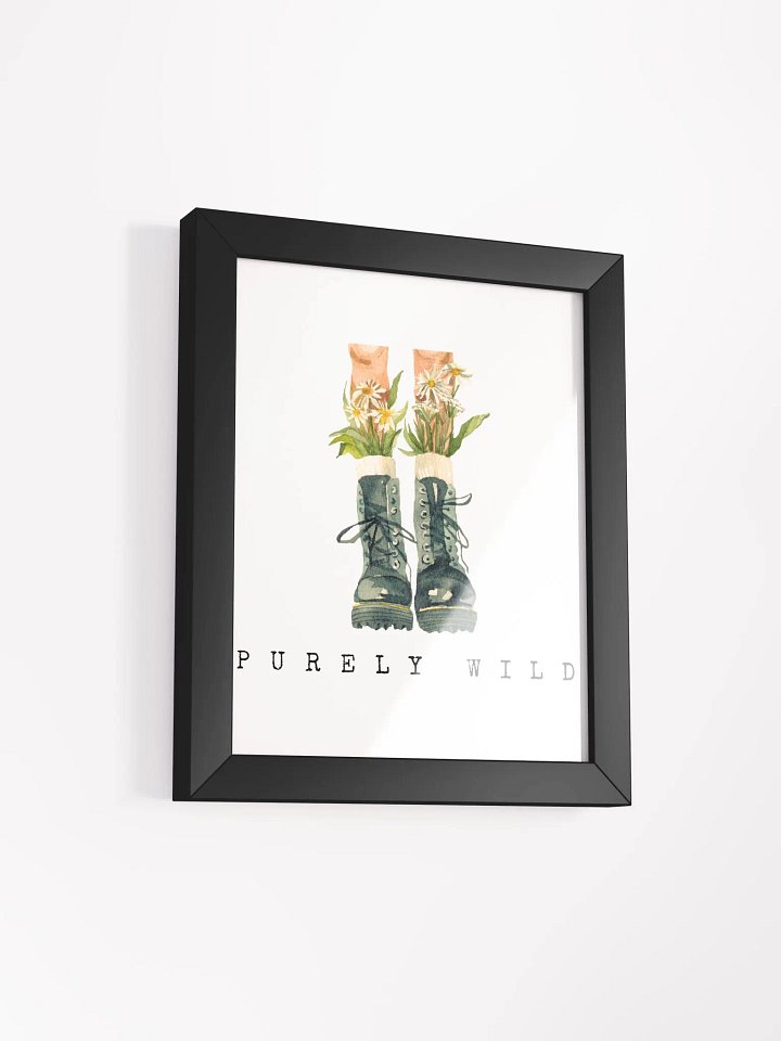 Boots & Blossoms: 'Purely Wild' Framed High-Quality Matte Poster product image (11)