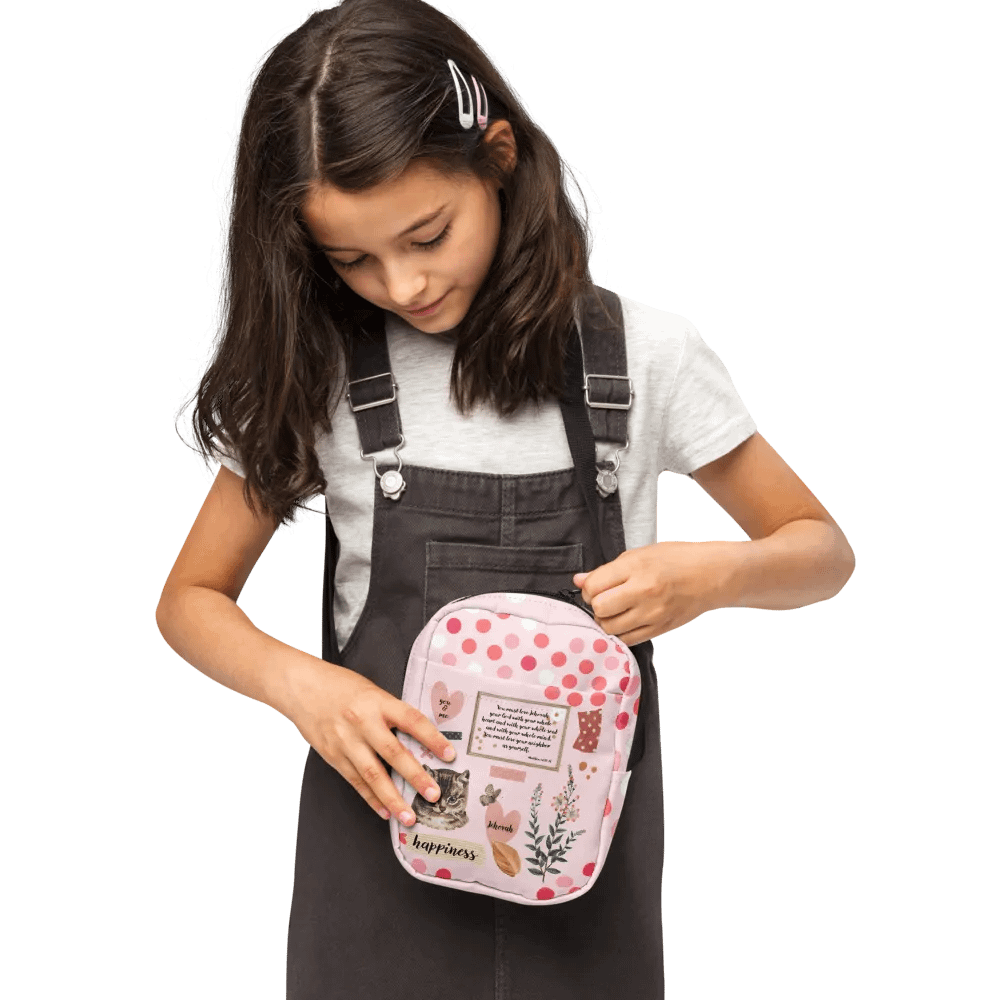 Matthew 22:37-39 | Chic Boho Collage Crossbody Bag product image (3)