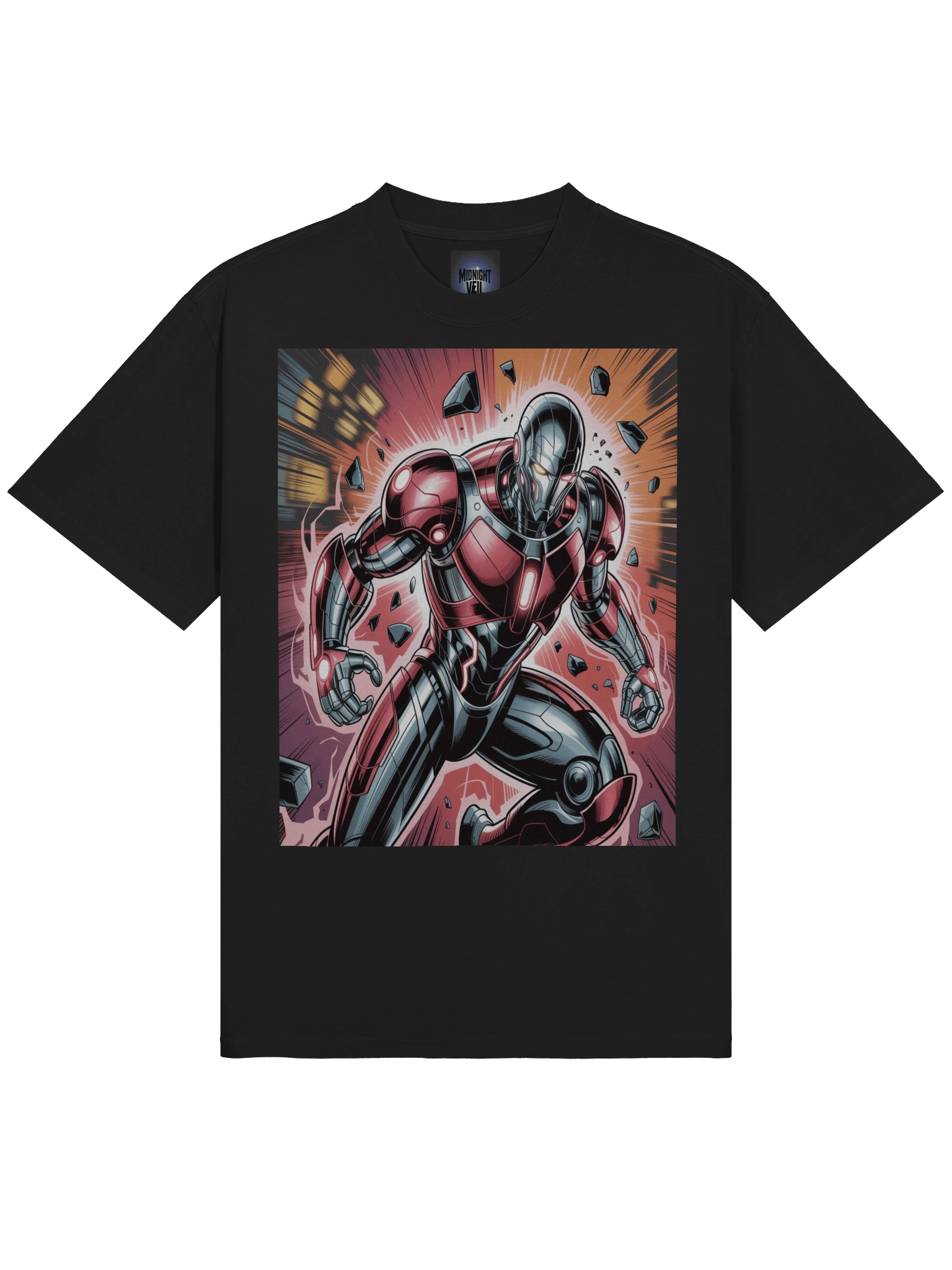 Plasma Rampage: Ultron Oversized Faded T-Shirt product image (5)