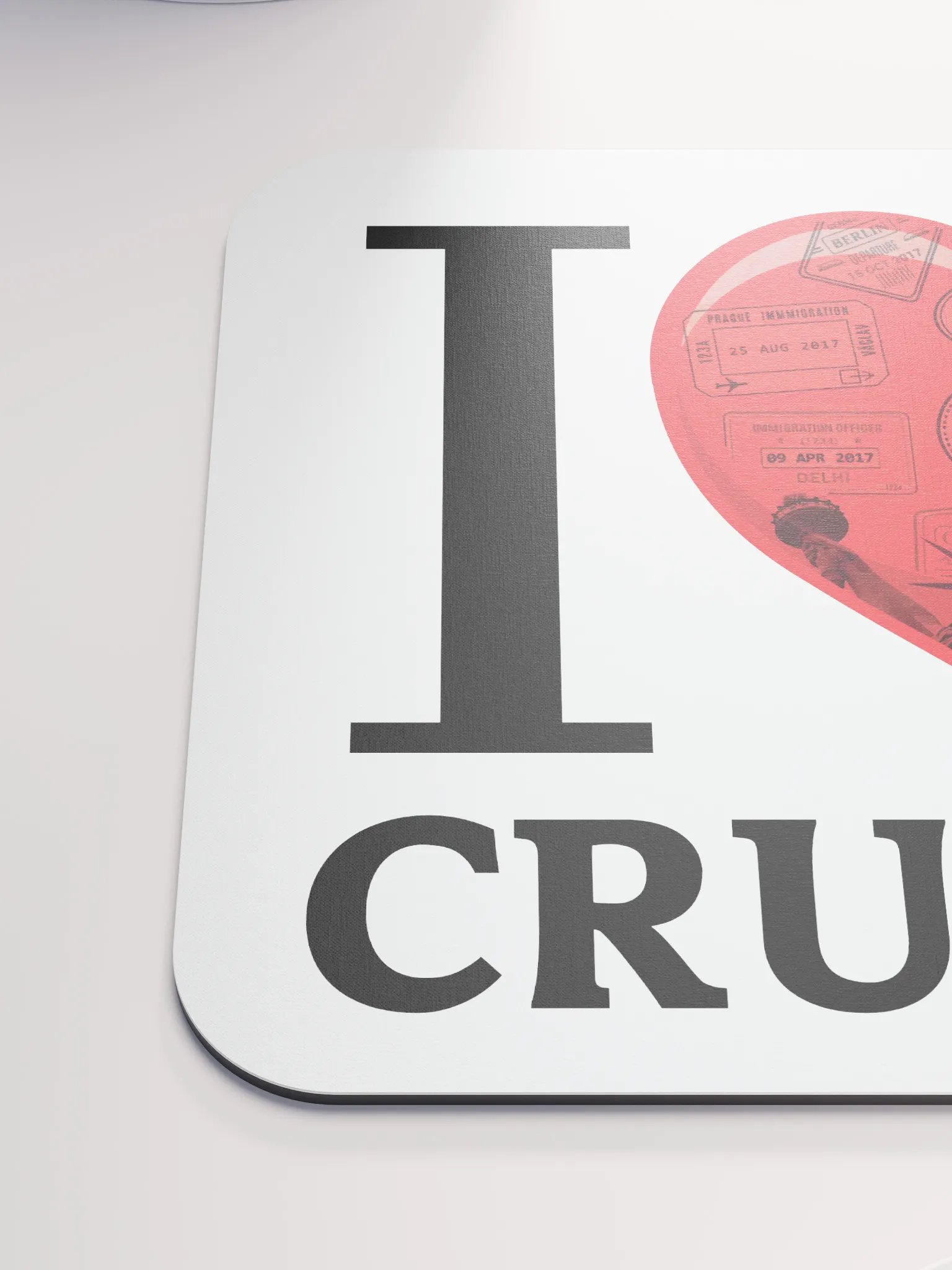 I Love Cruises Mouse Pad product image (6)