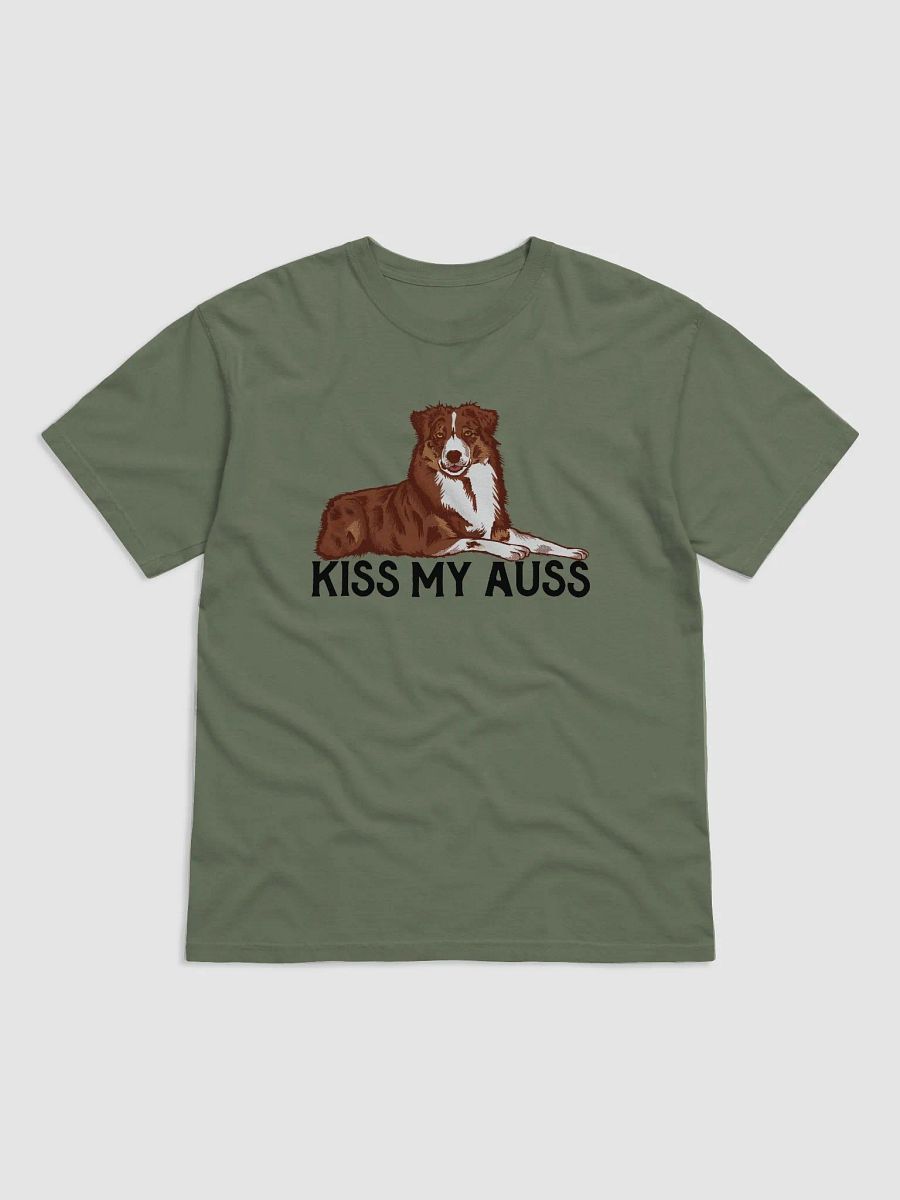 Kiss My Auss | T-Shirt for Australian Shepherd (Red Tricolor) Dog Owners product image (23)