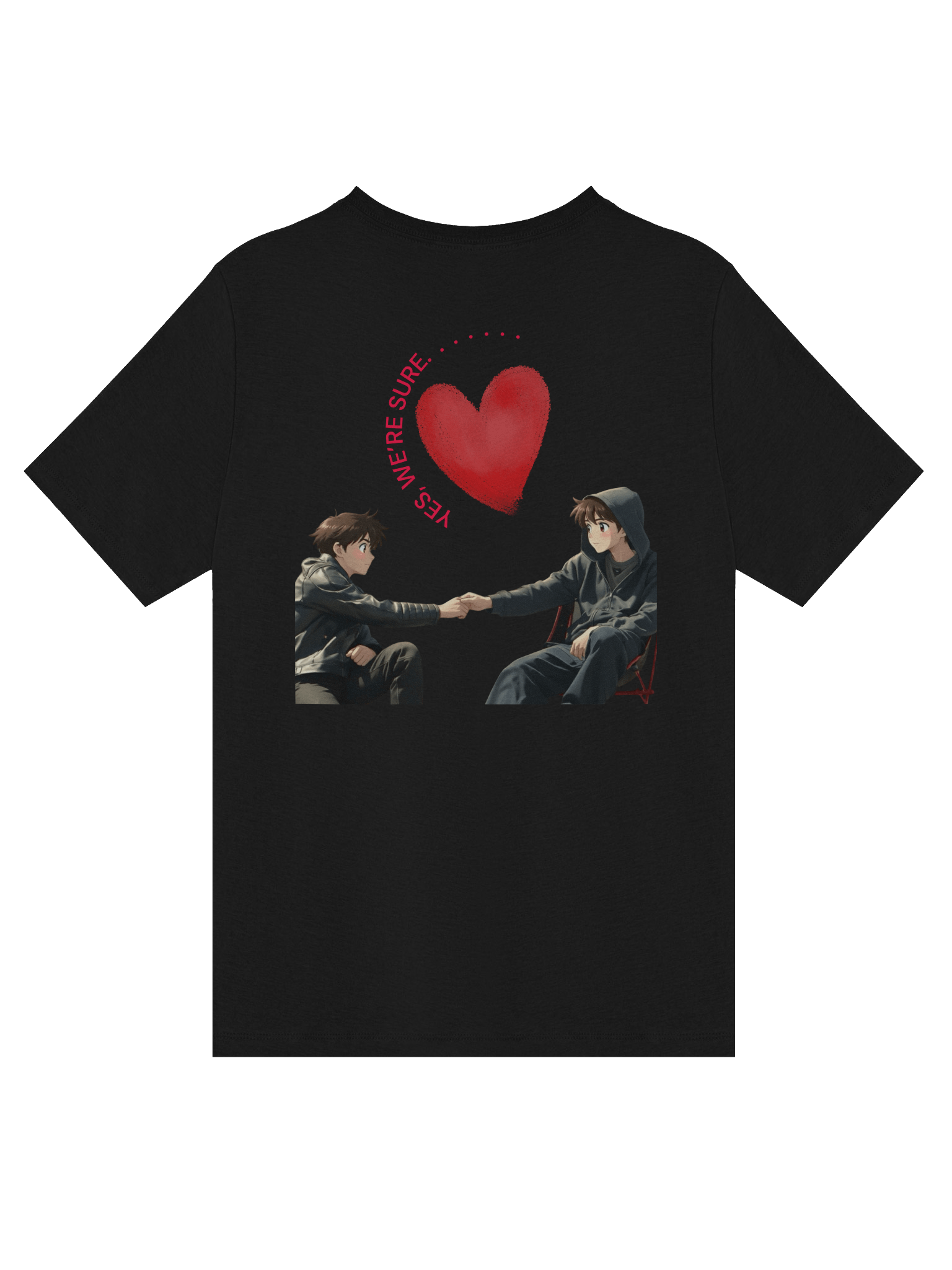 Sassy Red Distressed ARE YOU SURE V-Neck Tee product image (8)