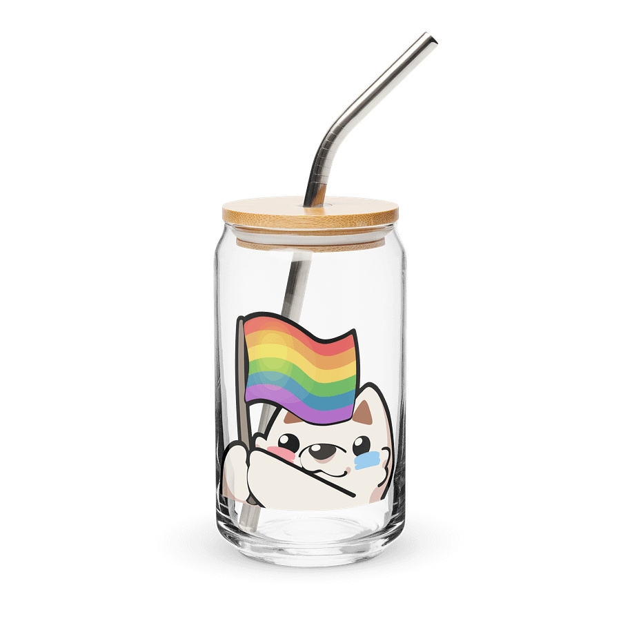 Rainbow Pride Glass Cup product image (1)