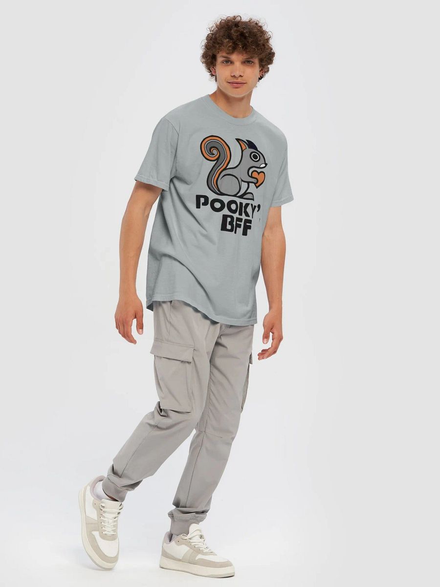 Super Soft and Comfy Traditional Tee: Pooky's BFF, Heart and Swirl Tail product image (7)