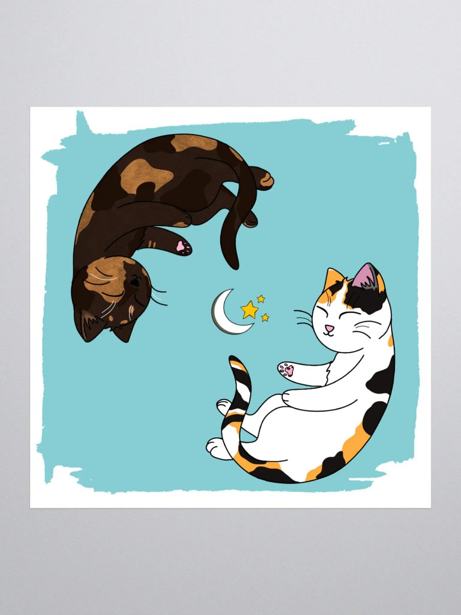 Yin Yang - Weezy and Patches Sticker product image (1)