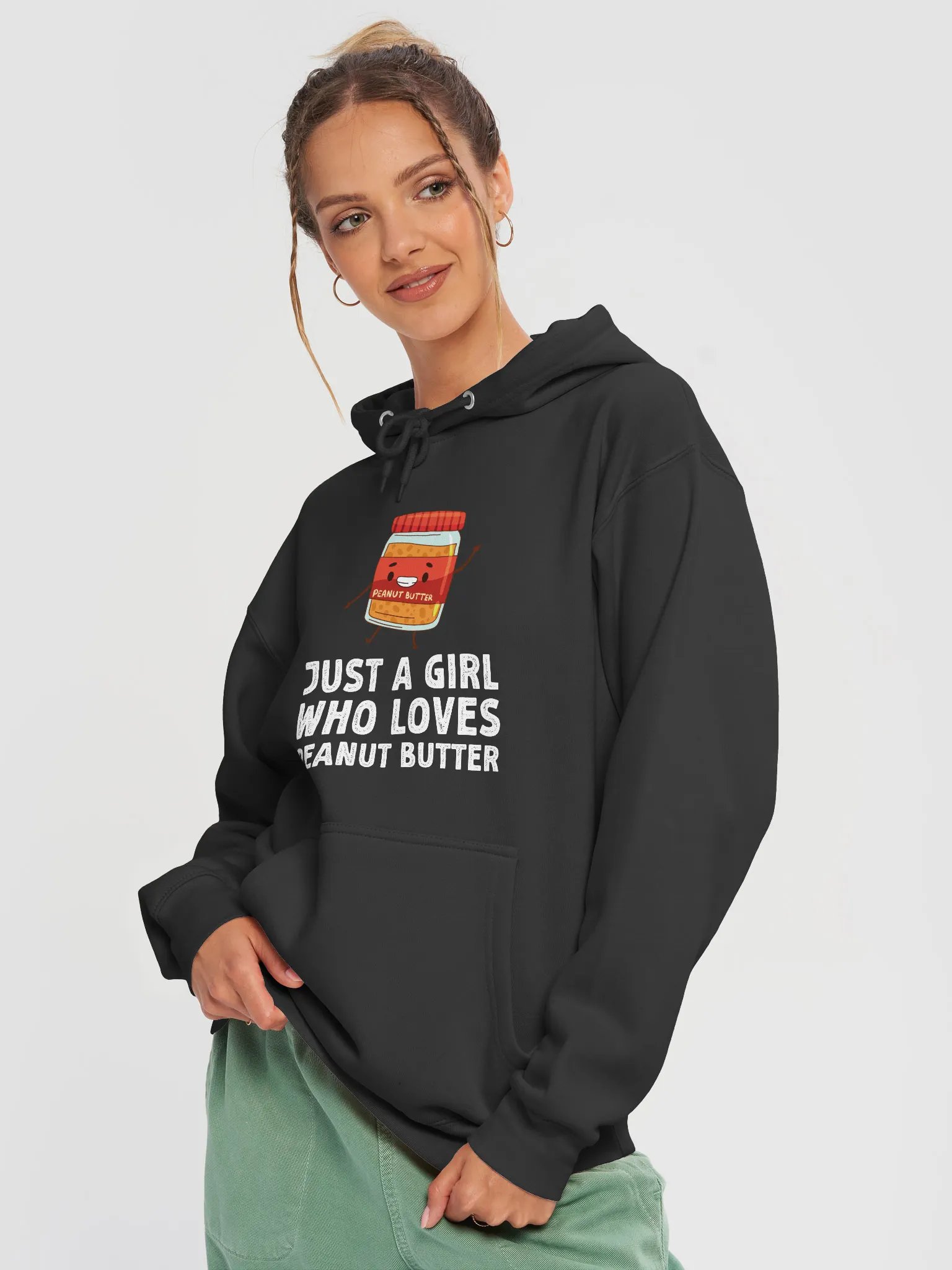 Just A Girl Who Loves Peanut Butter Hoodie | Peanut Butter Hoodie product image (3)