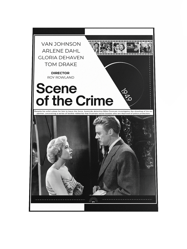 Scene of the Crime with Van Johnson, Arlene Dahl and Gloria DeHaven 1949 | Movie Poster | 12x18 Wall Art product image (1)