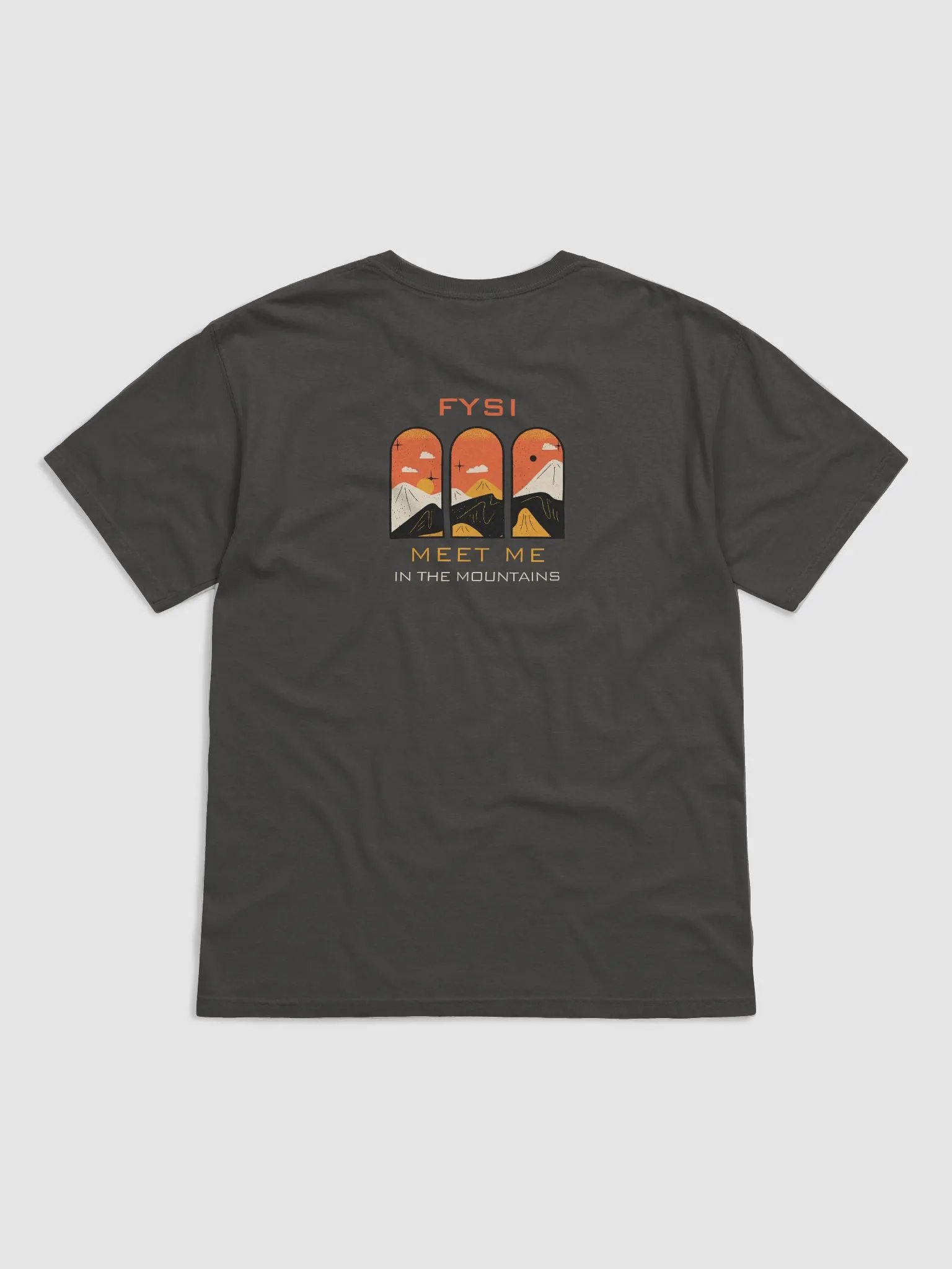 Meet me in the Mountains organic cotton t-shirt product image (14)