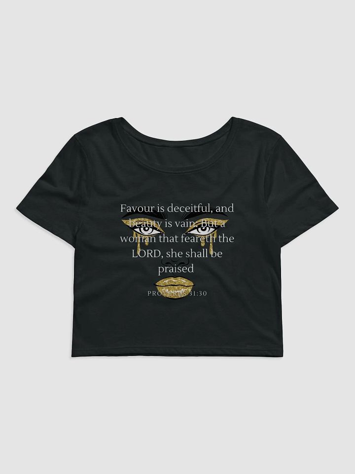 Beauty in Faith (Gold Face Crop Tee) product image (2)