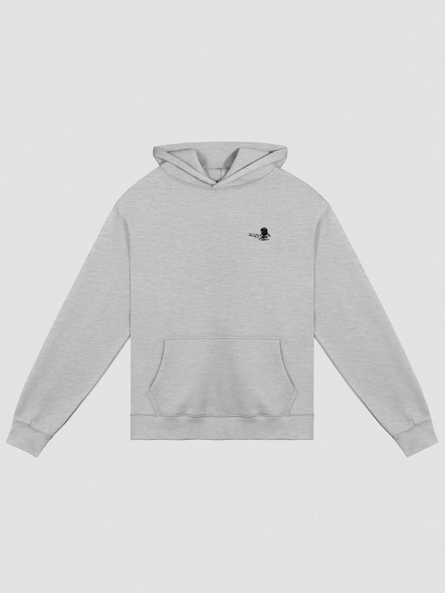 Long-sleeved hoodie with a hooded figure pattern product image (1)