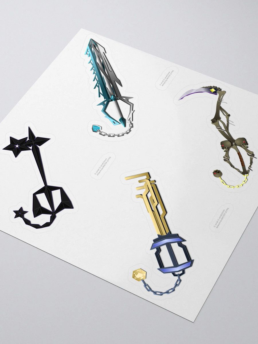 Custom Keyblade Sticker Sheet 6 product image (3)