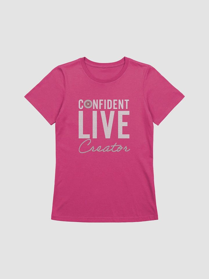 Confident Live Creator Women's Tee (Pink) product image (1)