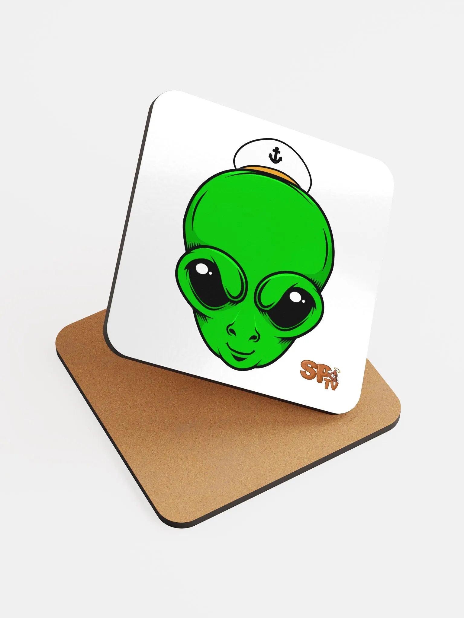 Xenu Gloss Cork Coaster product image (6)