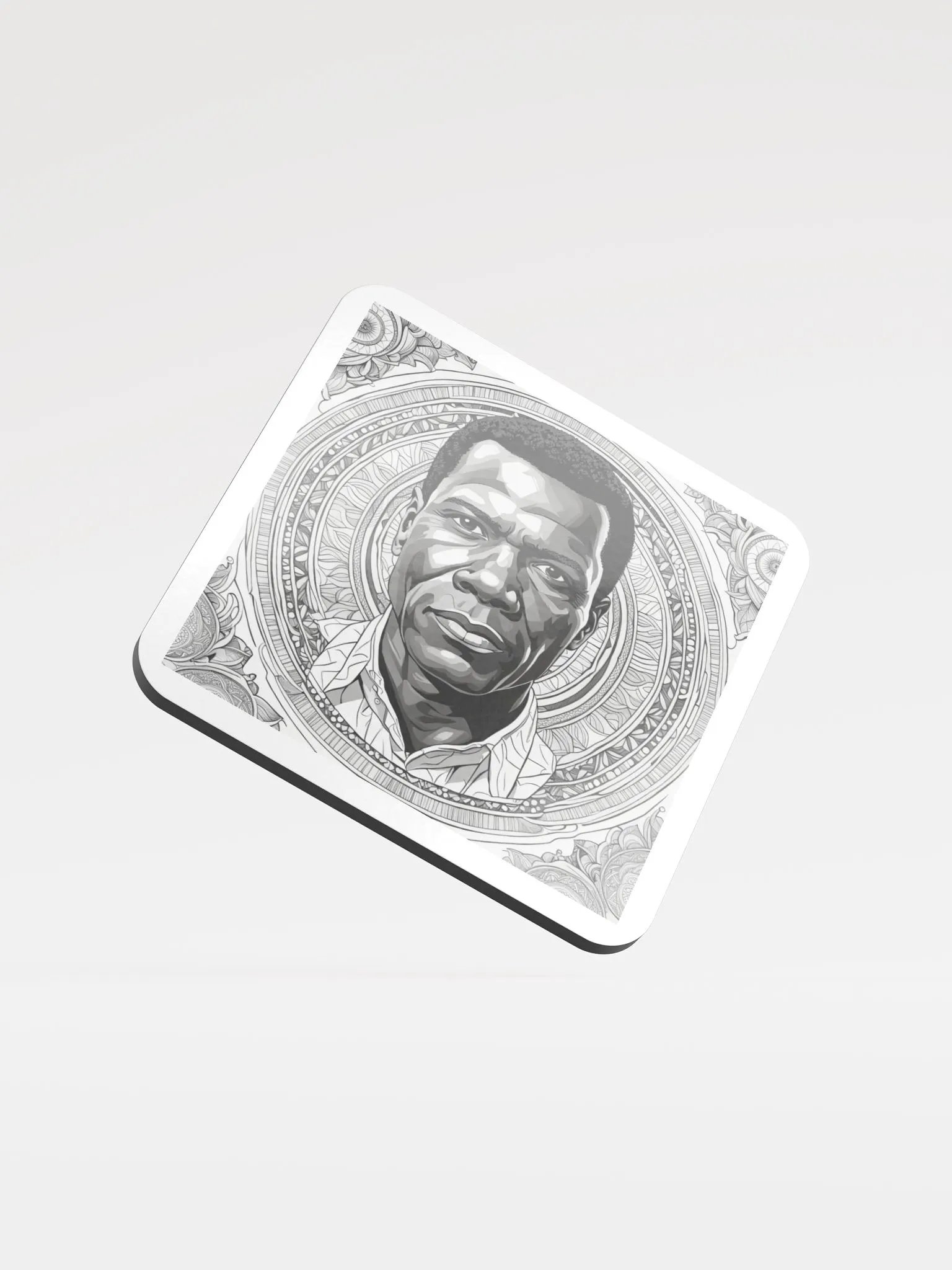 Ornate Man Cork Coaster product image (1)