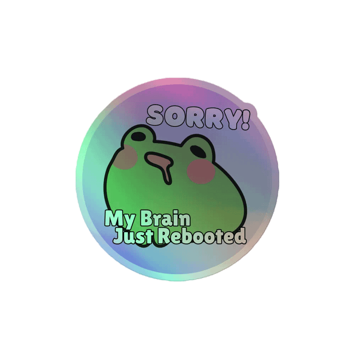 Reboot Holographic Sticker product image (2)