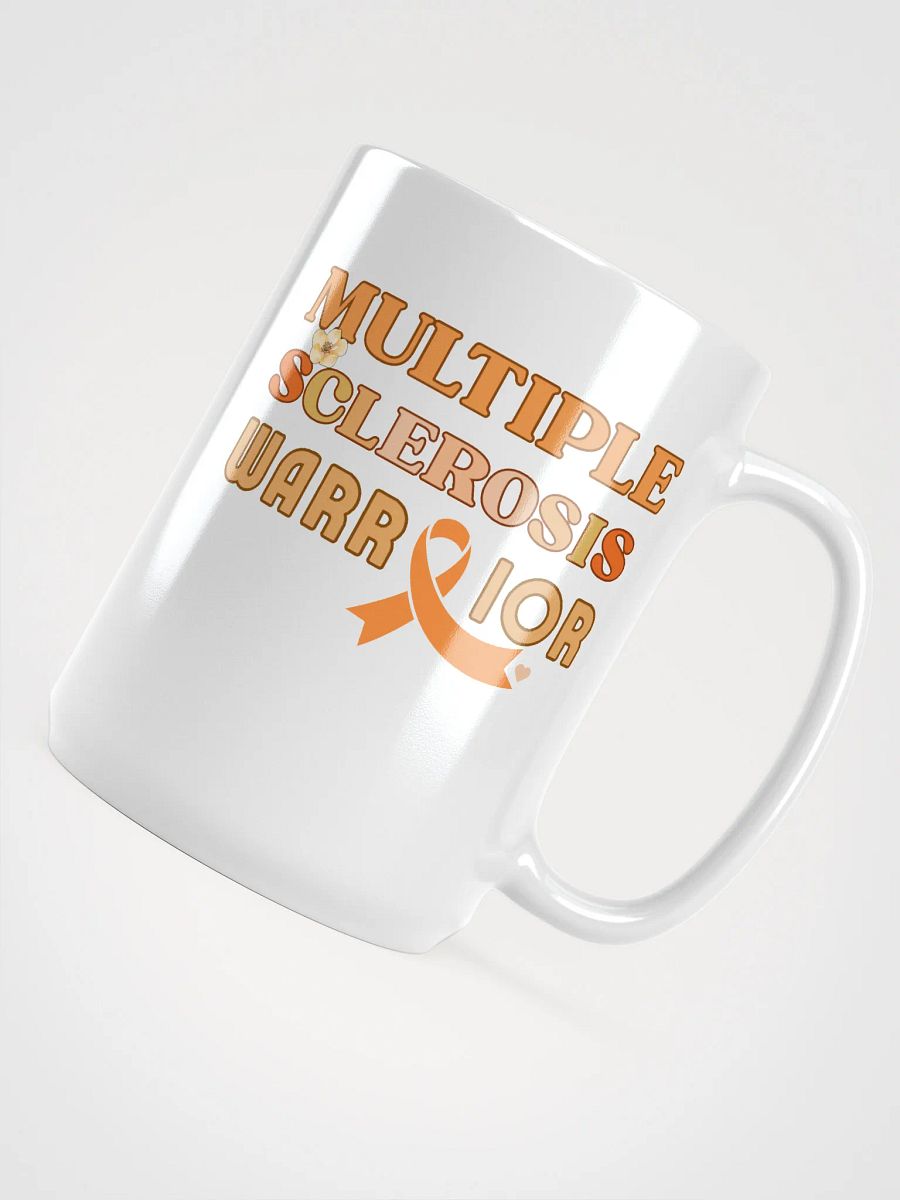 Multiple Sclerosis Warrior, Awareness White Glossy Ceramic Mug product image (4)