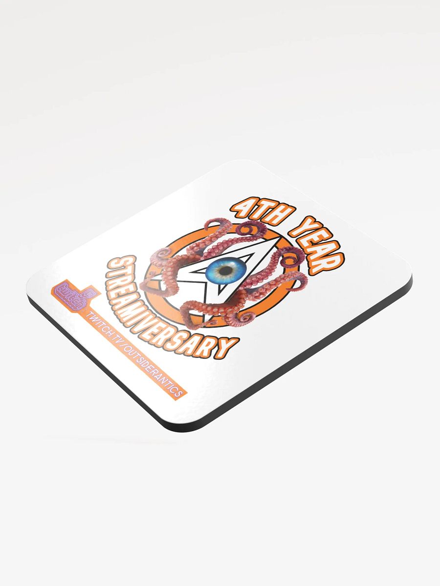 (Limited Edition) 4th Streamiversary 'OA-Cthulhu' Logo Cork Coaster product image (3)