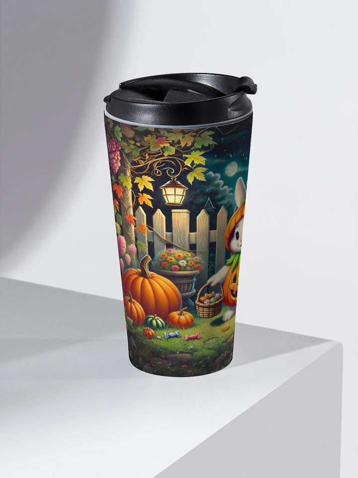 Bunny Rabbit Pumpkin Patch Travel Mug product image (2)