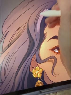 Hair highlights 💅 #artprocess #animeart #artistsoftiktok #animeartist #ocart #oc 