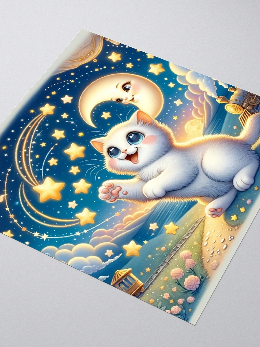 Kiss Cut Stickers: Moon and Stars Cat 2 product image (8)