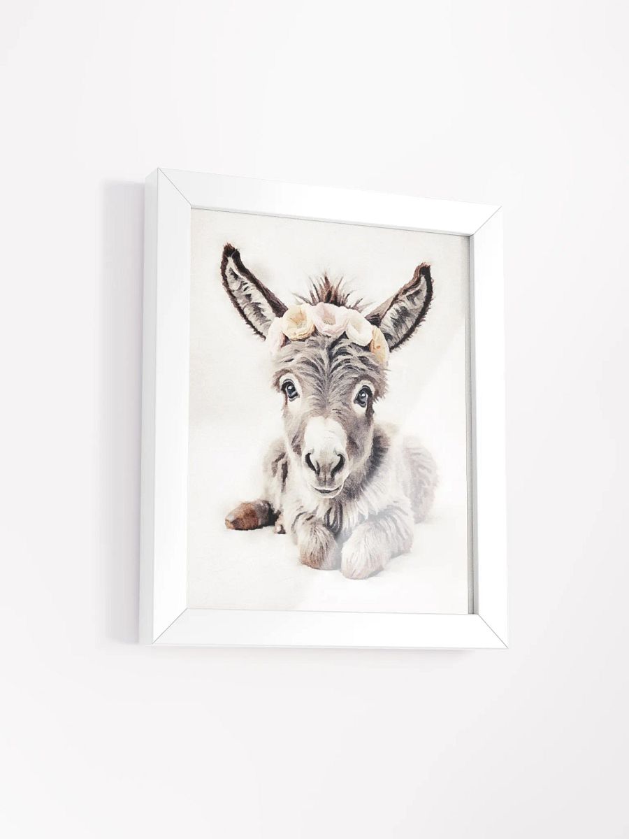 Floral Crowned Donkey Framed Poster product image (52)