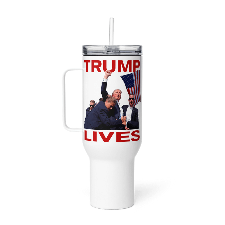 Trump Lives 40oz Travel Mug w/ Handle product image (3)