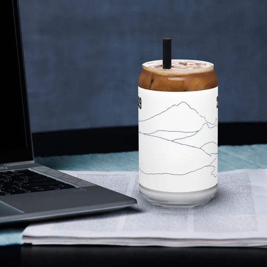 Gilbert Peak glass (plain sketch outline 1949-2024) product image (33)