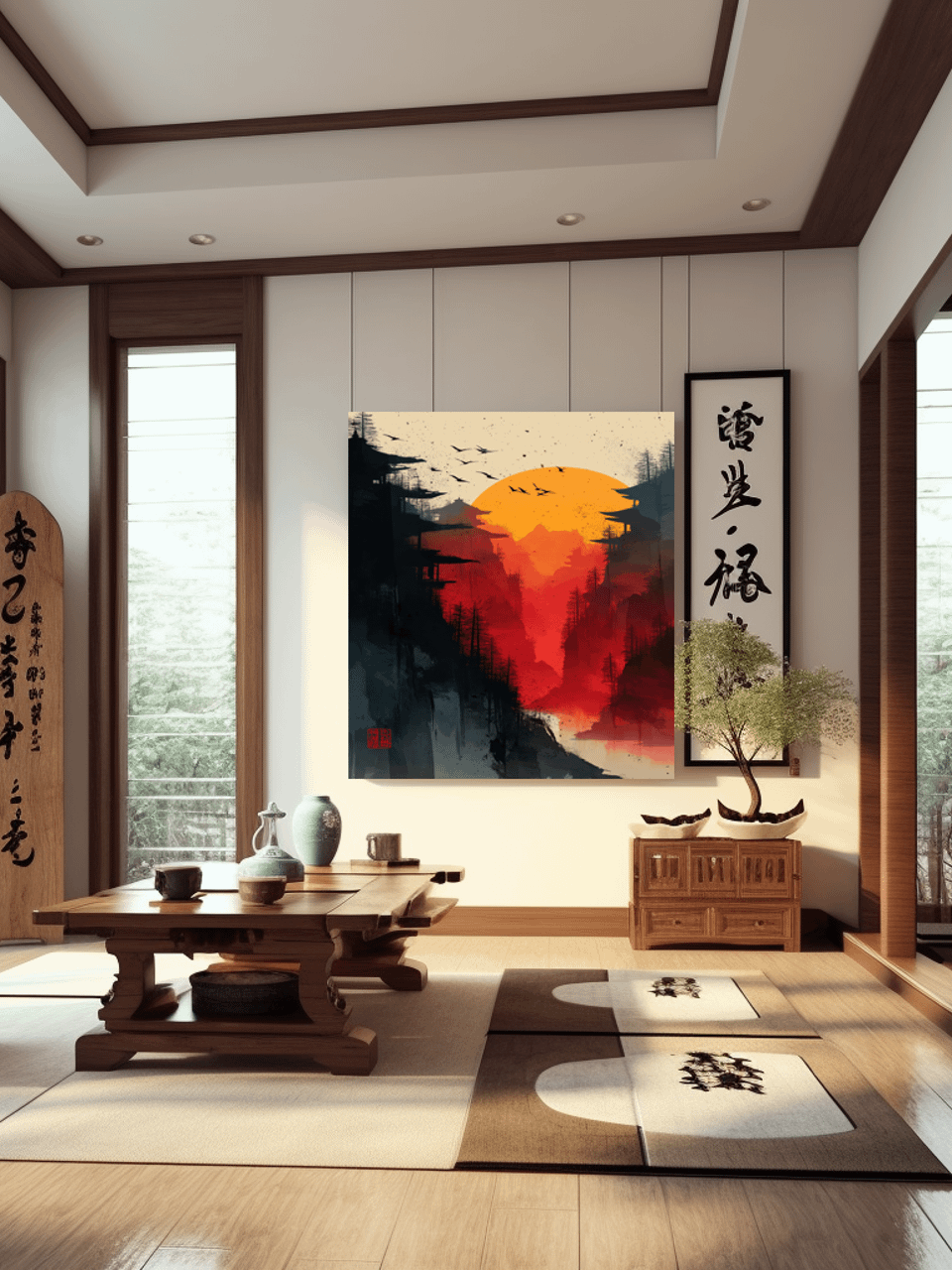 Crimson Peaks Framed Wall Art Canvas product image (3)