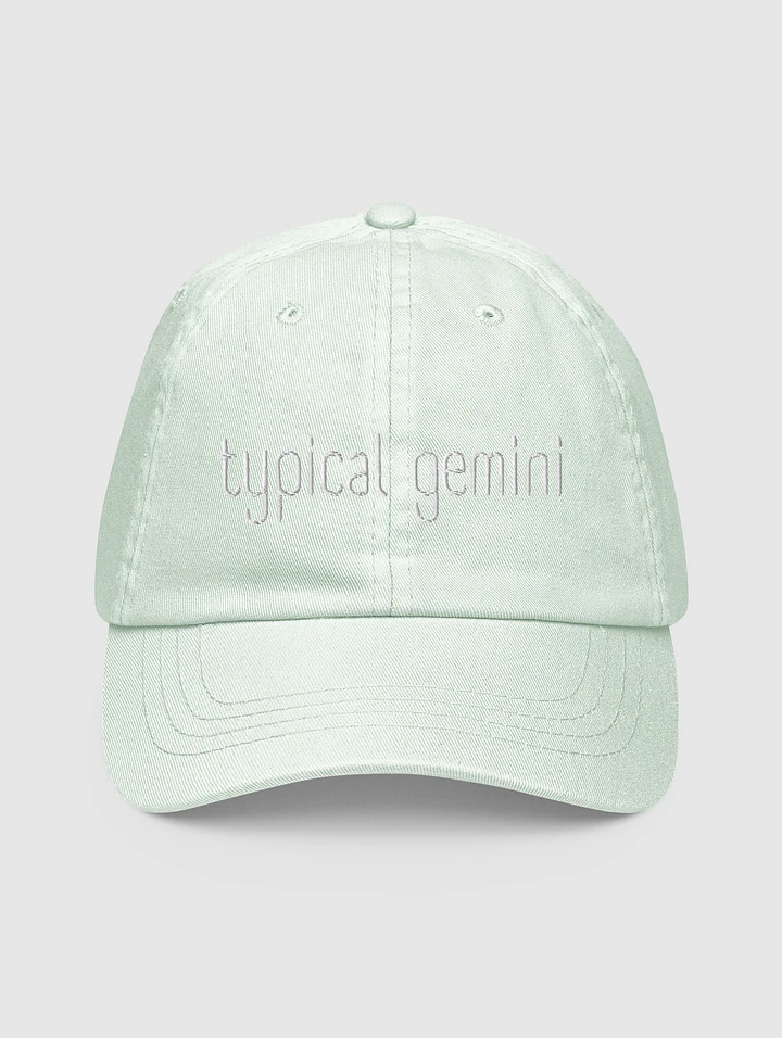 Typical Gemini White on Mint Baseball Hat product image (1)