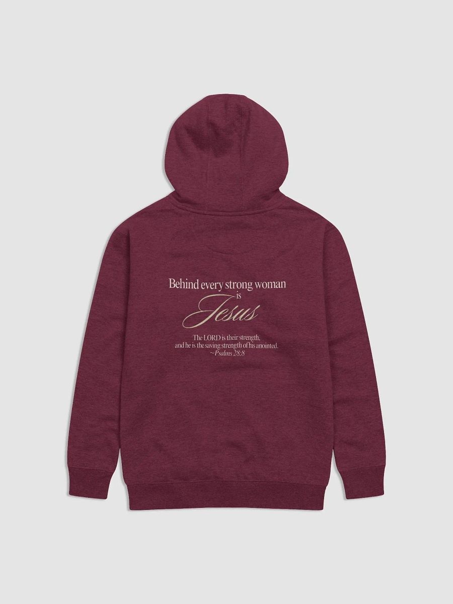 Behind Every Strong Woman is Jesus Premium Hoodie product image (1)