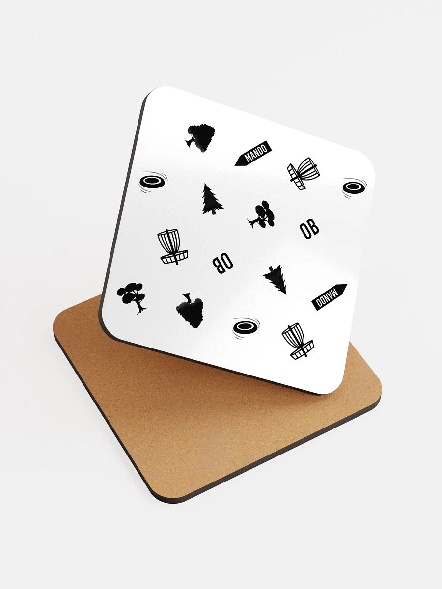 Disc Golf objects - Glossed Cork Coaster product image (6)