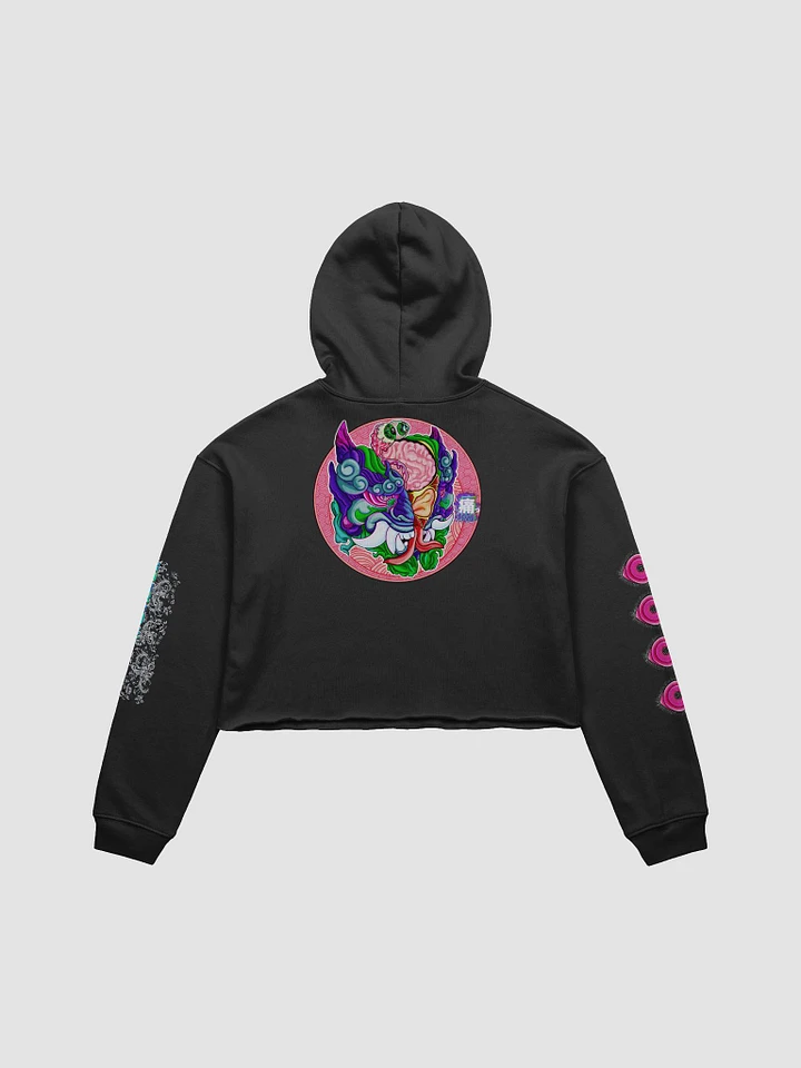 Yokai Migraine: Bella Fleece Crop Hoodie product image (4)