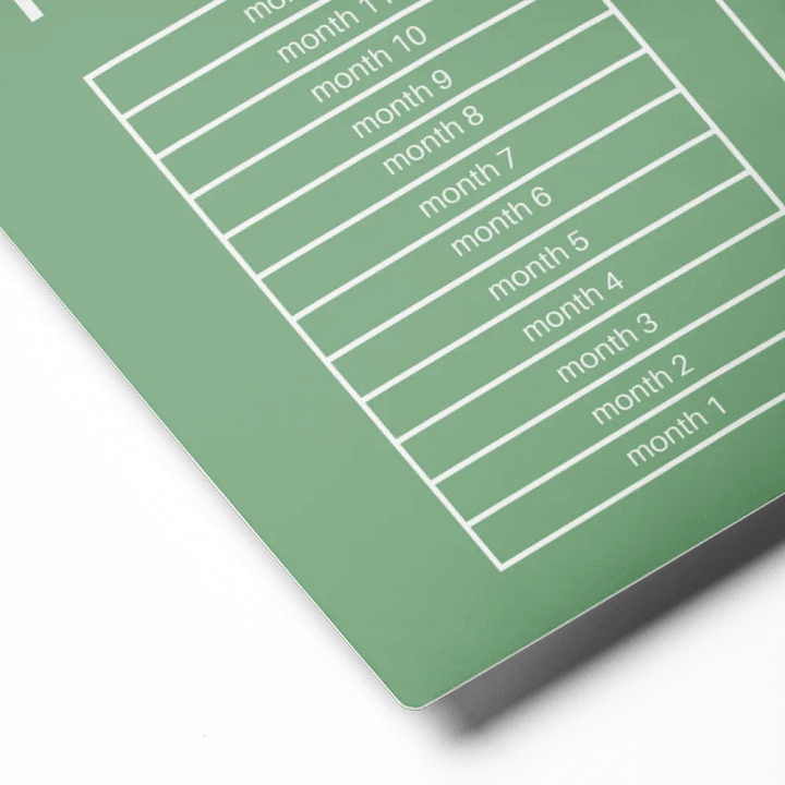 ANNUAL RENT TRACKER (white design 6) product image (2)