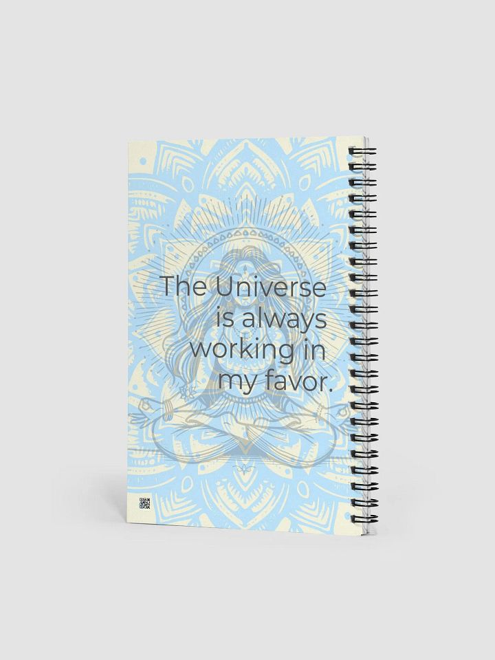 Manifestation Spiral Notebook - Yoga Meditation Design with Empowering Quote product image (2)
