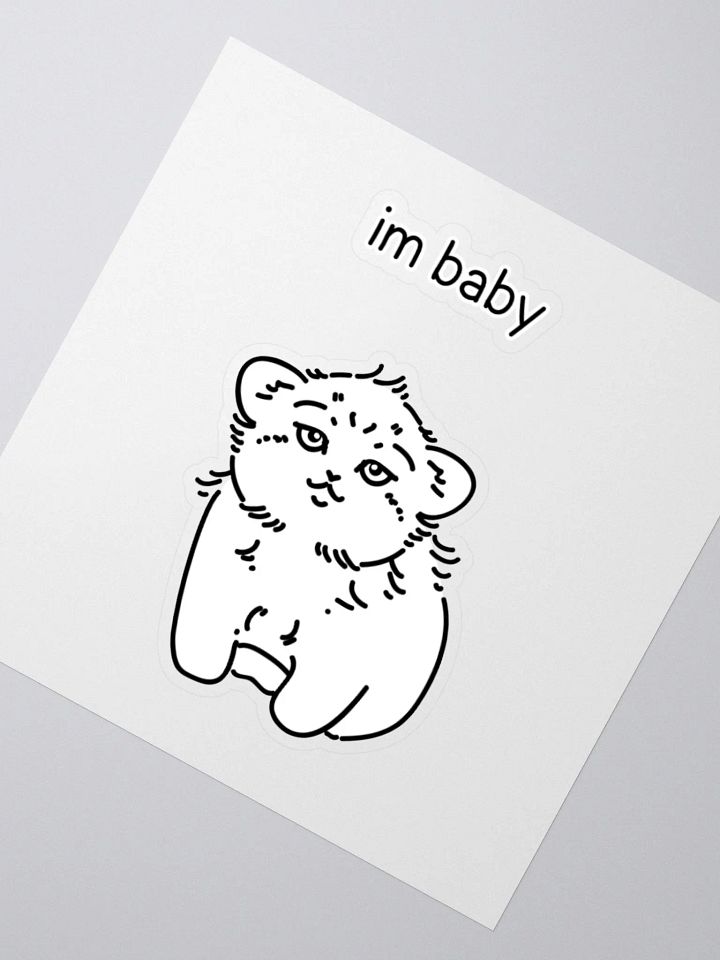 I'm Baby Manul - Sticker product image (4)