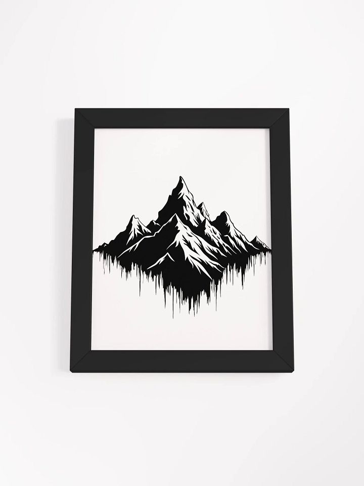 Modern Mountain Matte Poster: A Fusion of Nature and Digital Aesthetics product image (12)