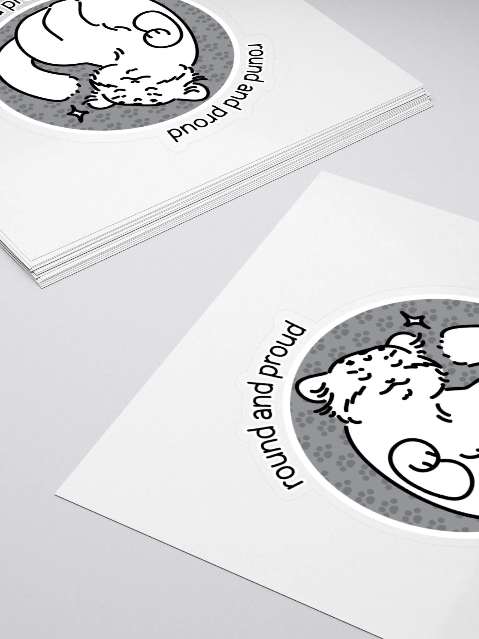 Round and Proud Manul Unlabeled Version - Sticker product image (12)