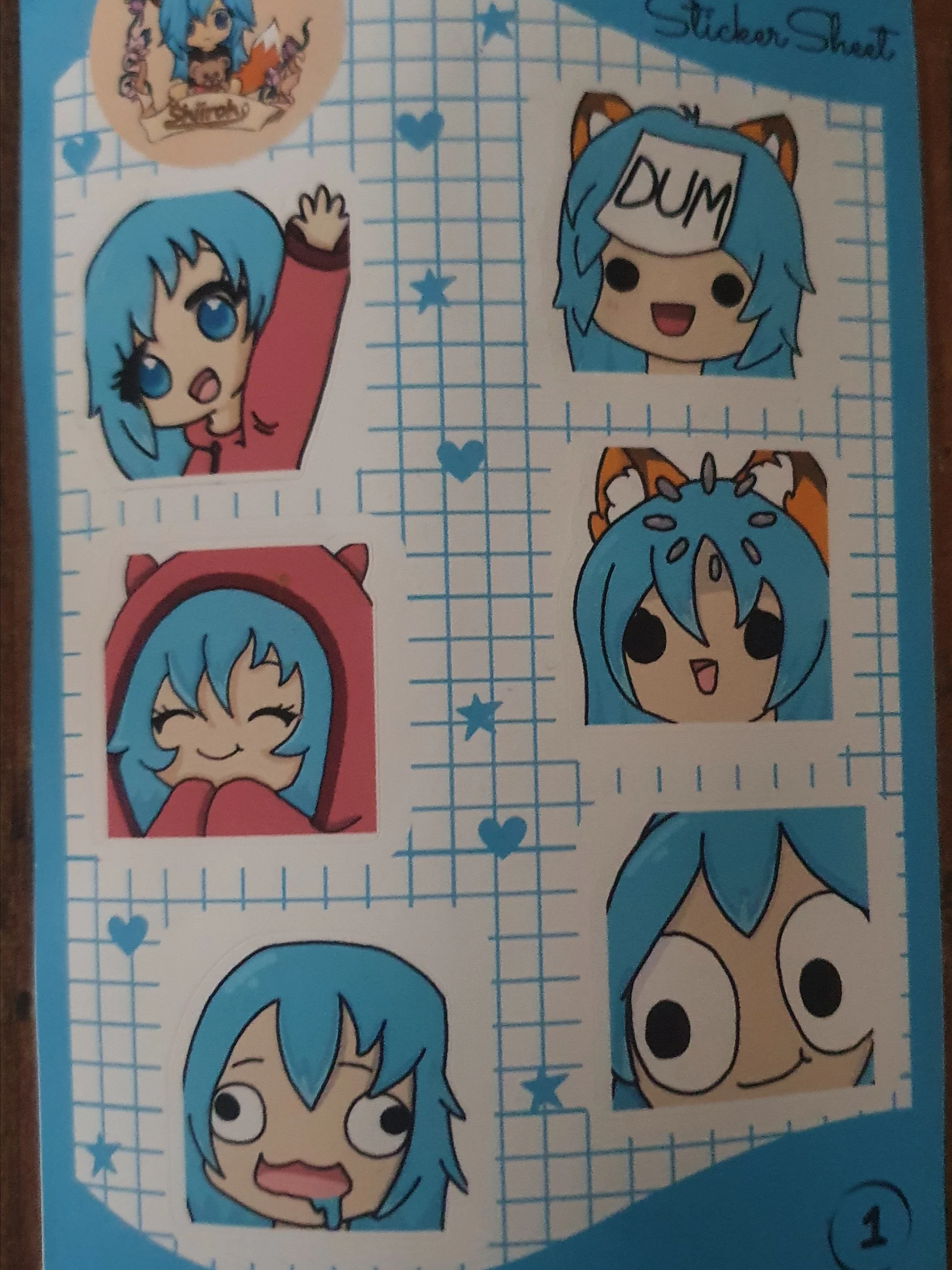 Shiiroh Emote Sticker Sheets product image (2)