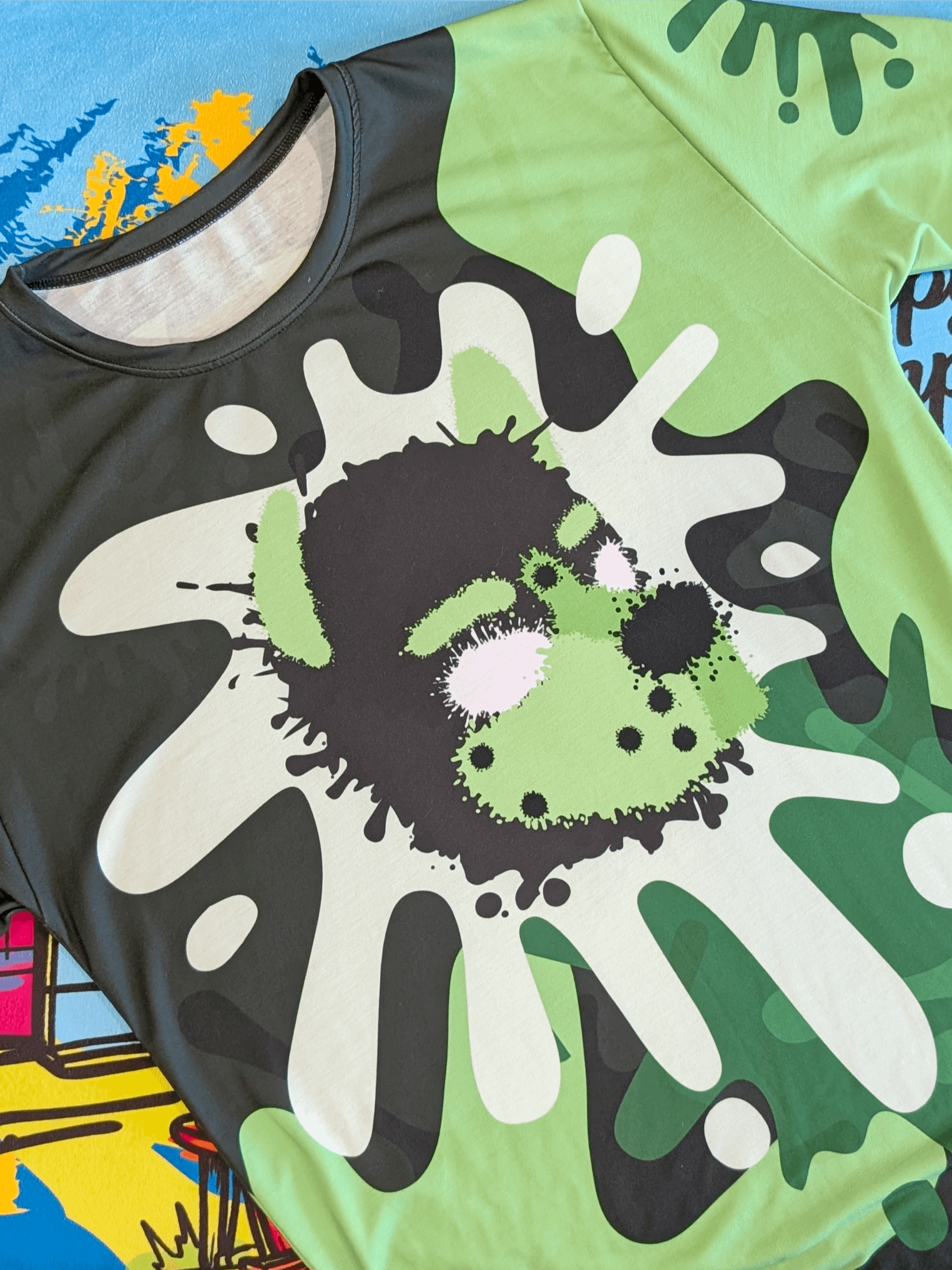 Chaos Splatter Shirt - Lime Green product image (6)