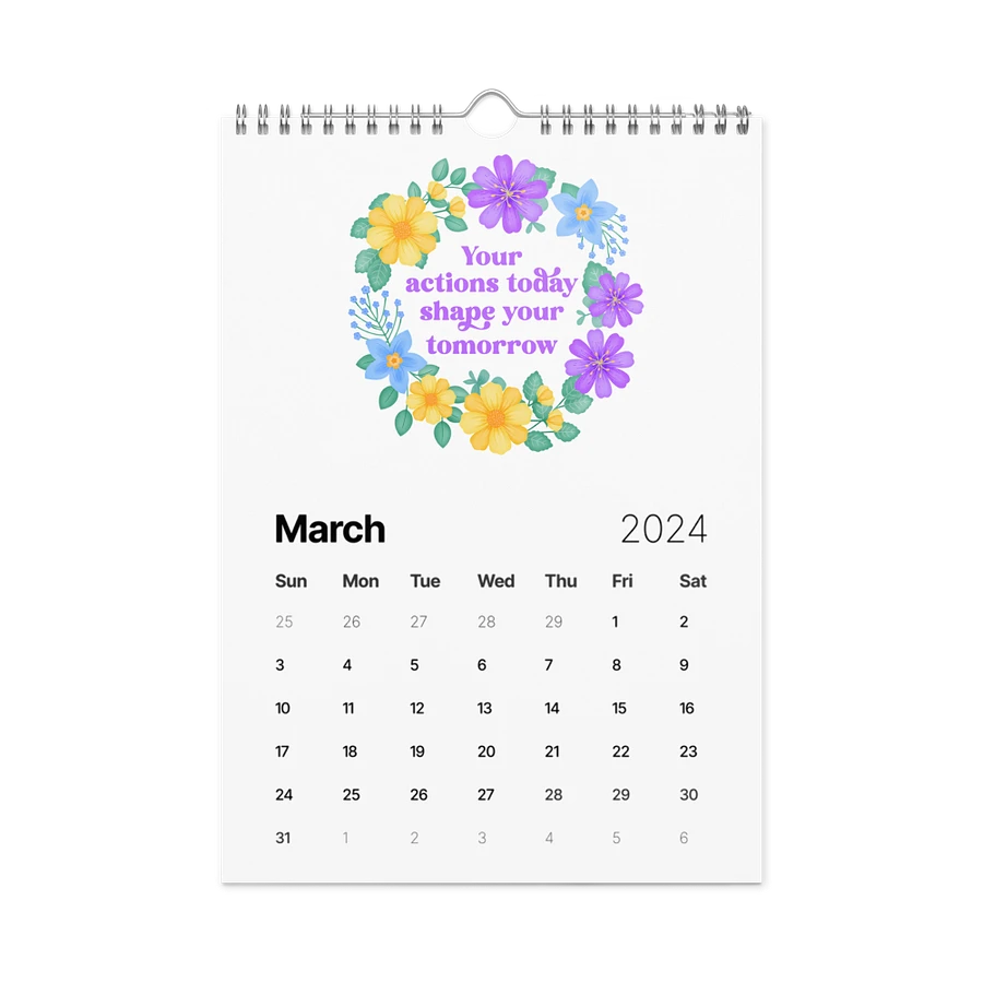 Vibrant Floral Motivational Quotes Calendar product image (7)
