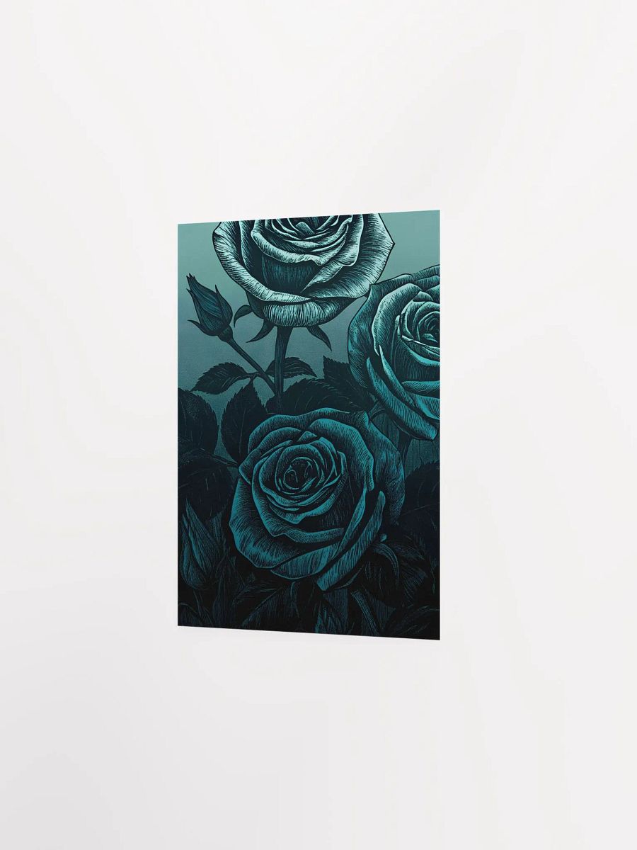 Teal Rose Garden Poster product image (5)