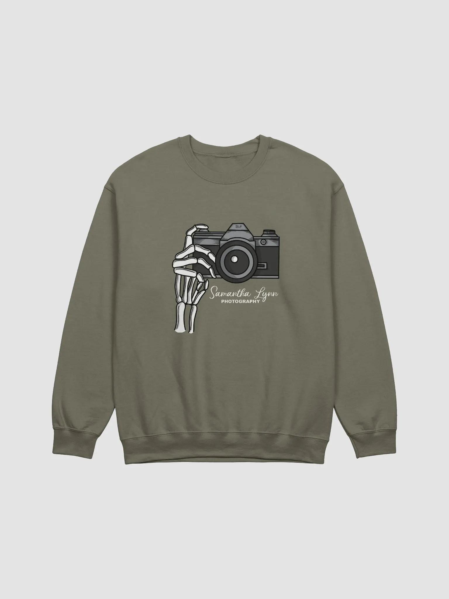 Samantha Lynn Photography - Crewneck - Skeleton Hand - White Text product image (17)