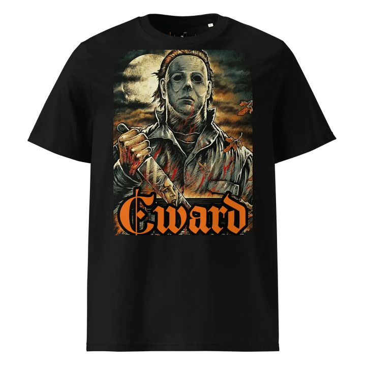 Cward micheal myers back and orange t-shirt Mens product image (1)