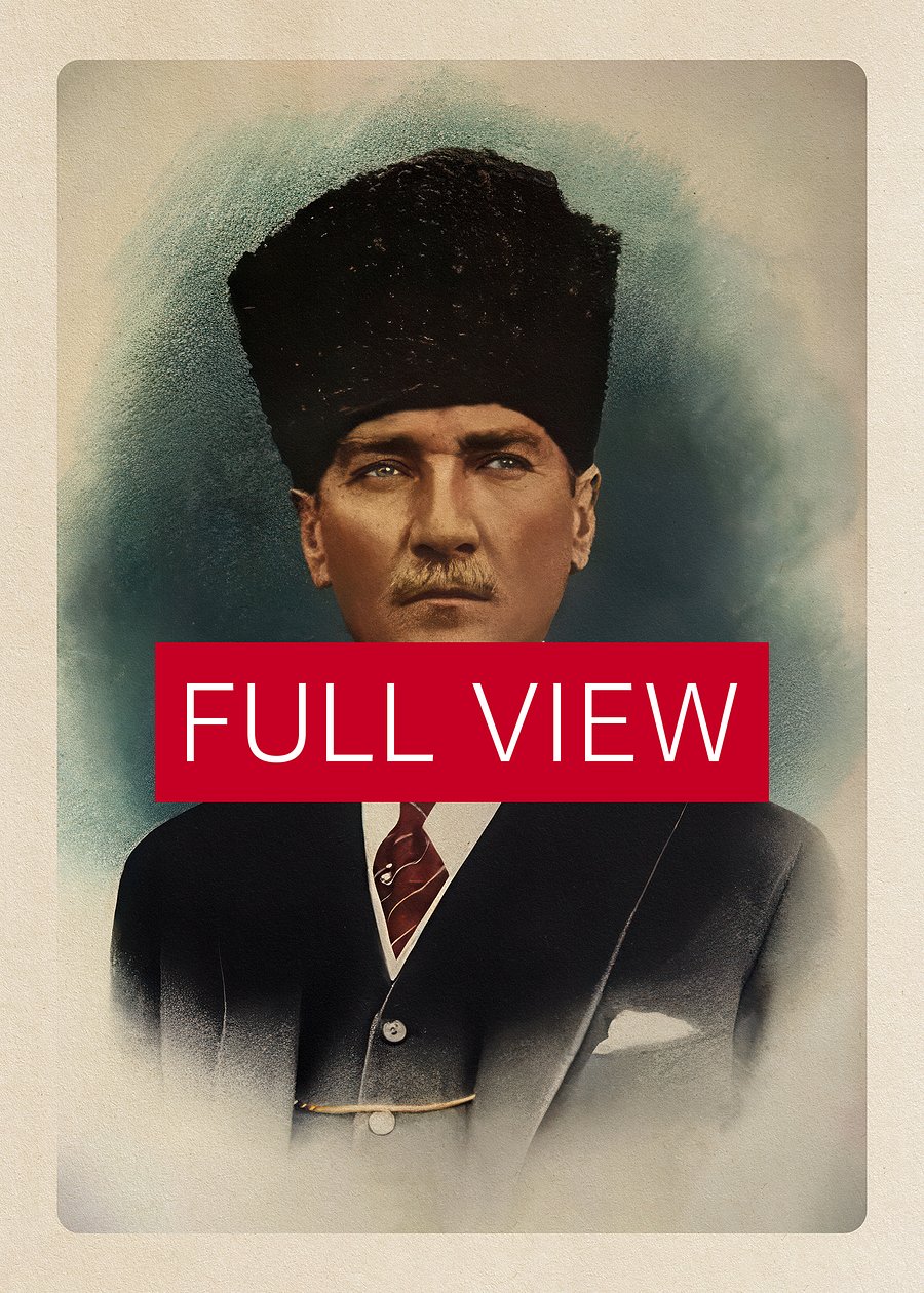 Mustafa Kemal Atatürk photo poster with border, 1920s — Turkey poster product image (4)
