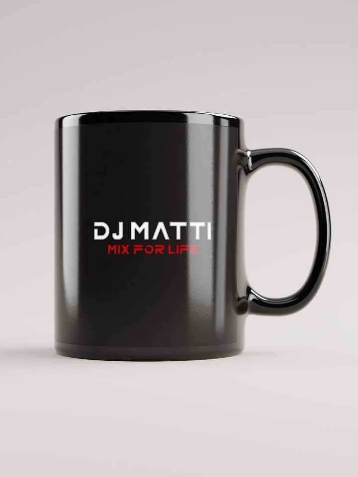 DJ Matti Black Glossy Mug product image (1)