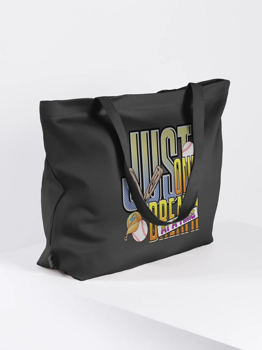 Just One Breath At A Time Baseball Motivational Lightning Tote Bag product image (1)