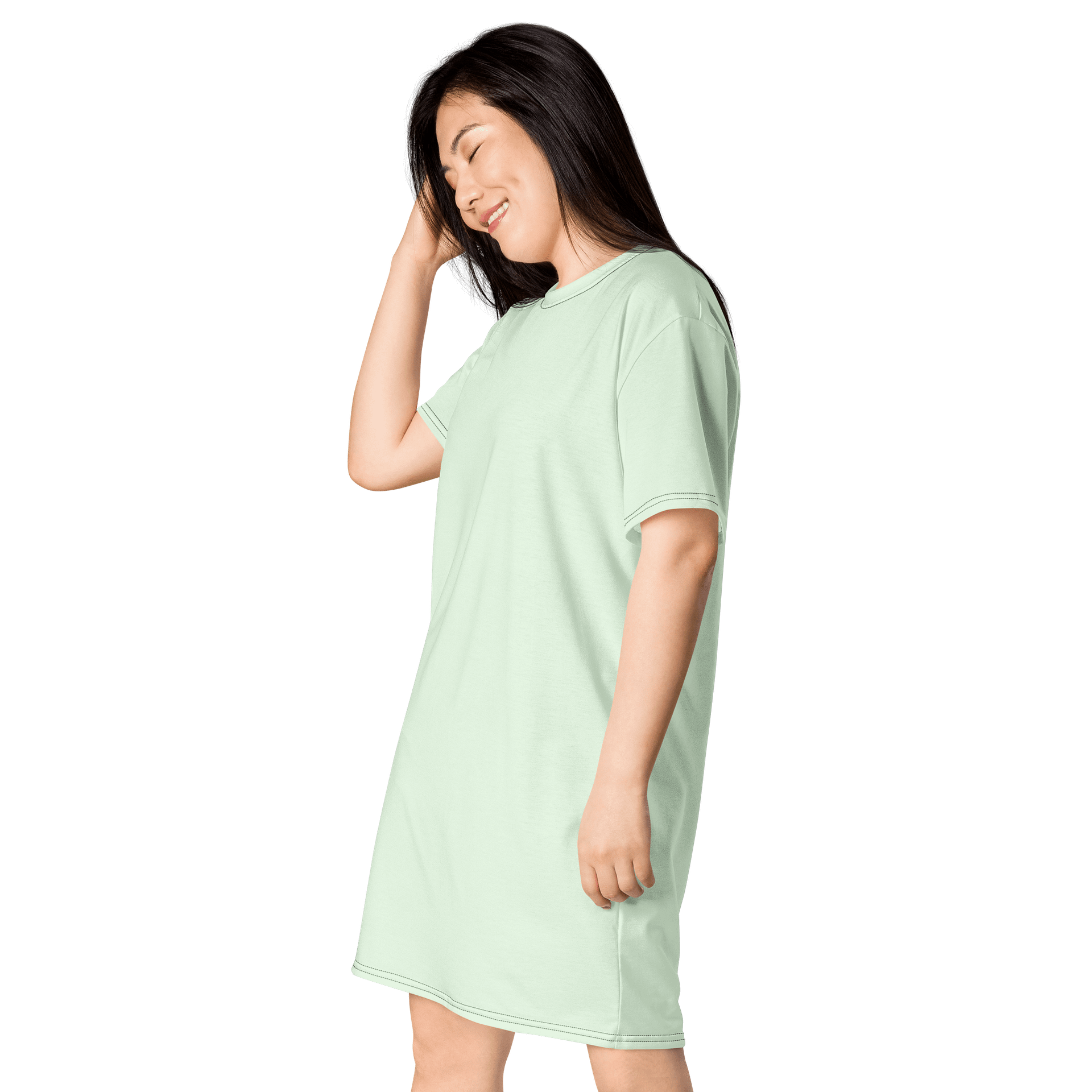 Oversized T-Shirt Dress - Serene Honeydew, Sizes 2XS-6XL product image (3)