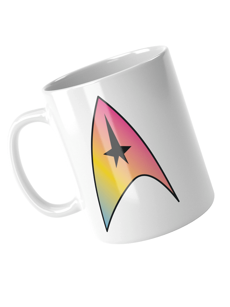 Pansexual Pride Gradient Starfleet Mug product image (3)