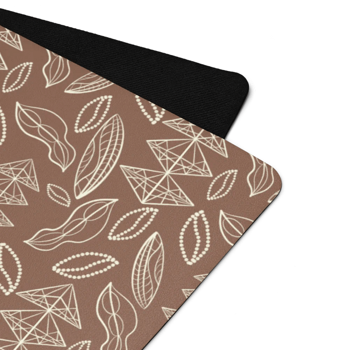 El Yunque Brew Bliss: Abstract Coffee Bean Earthy Exercise Mat product image (2)